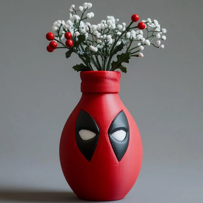 Deadpool | Flower Plant Vase Planter | 3D Printer Model Files