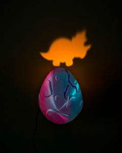 Dinosaur Egg Wall Night Light | 3D Printer Model Files