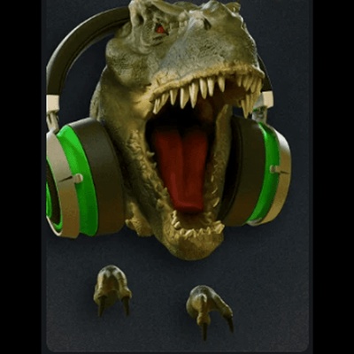 Dinosaur Headphone Stand Holder | 3D Printer Model Files