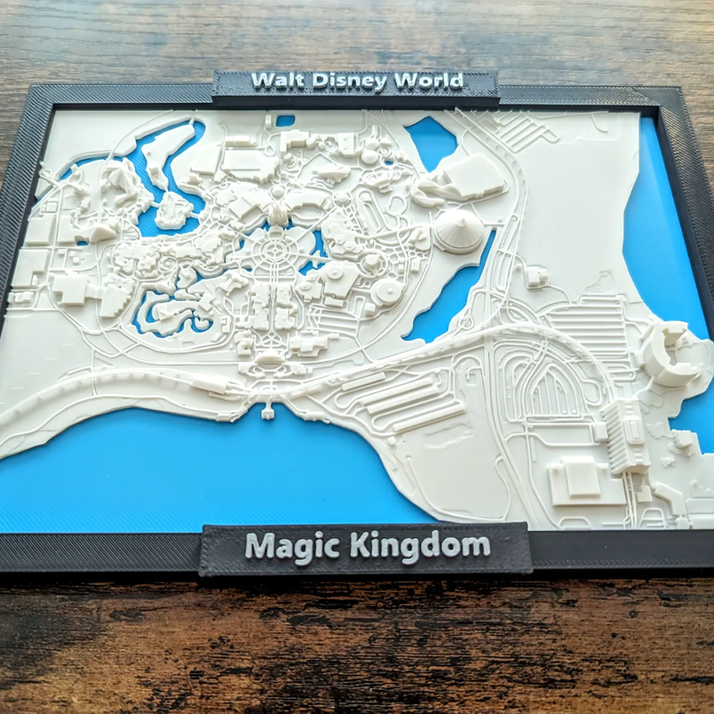 Disney World Magic Kingdom| 3D City Frames | 3D Printer Model Files