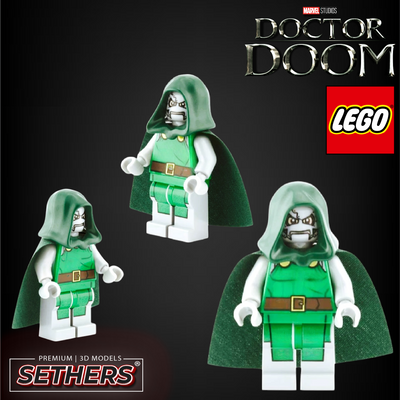 Doctor Doom Lego | 3D Printer Model Files