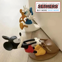 Download the Mickey Mouse Door Stop | Sethers Premium 3D Printing STL Models that are fun, functional, and perfect for Walt DisneyDisney fans. Easy Fast Print