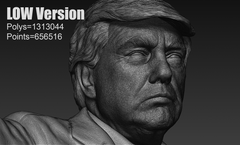 Donald Trump Fist Raised Bust | 3D Printer Model Files