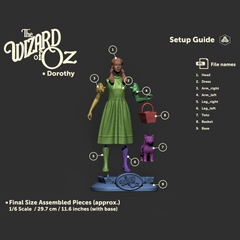 Dorothy | Judy Garland | Wizard of Oz | 3D Printer Model Files