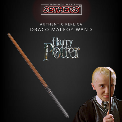 Draco Malfoy Wand | Harry Potter Movie Prop | 3D Printer Model Files