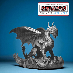 Ornate Dragan Sculpture  | Best 3D Printing Model Files at Sethers
