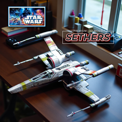 T-70 X-Wing Starfighter Starship | Star Wars | 3D Printing Models