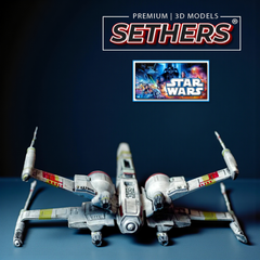 T-70 X-Wing Starfighter Starship | Star Wars | 3D Printing Models