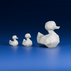 Duck Family Low-Poly | 3D Printer Model Files