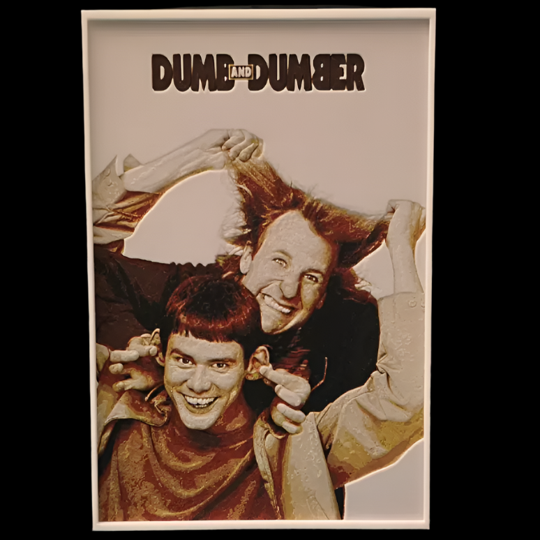 Dumb and Dumber | Hueforge | 3D Printer Model Files