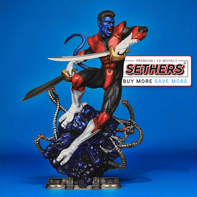 Nightcrawler Bust | Marvel Comics | Best 3D Printing Model Files