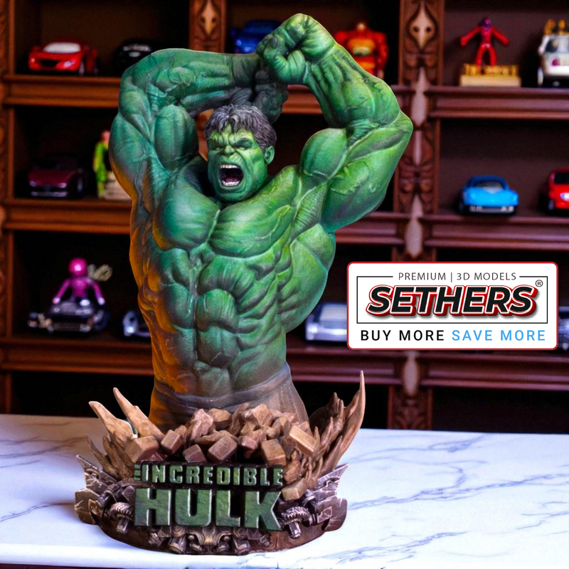 Hulk Bust | Marvel Comics | Best 3D Printing Model Files