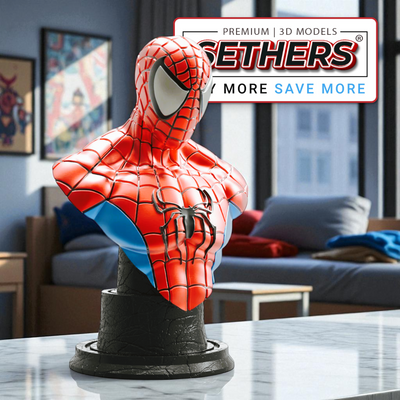 Spider-Man Bust v2 | Marvel | Best 3D Printing Model Files at Sethers