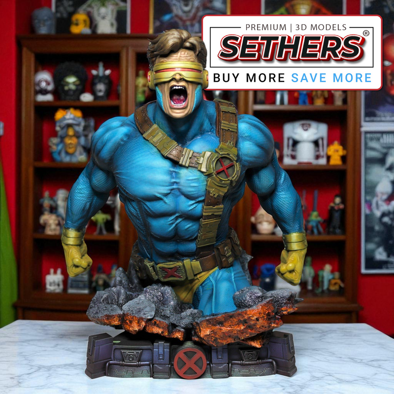 Cyclops Bust | Marvel Comics | Best 3D Printing Model Files
