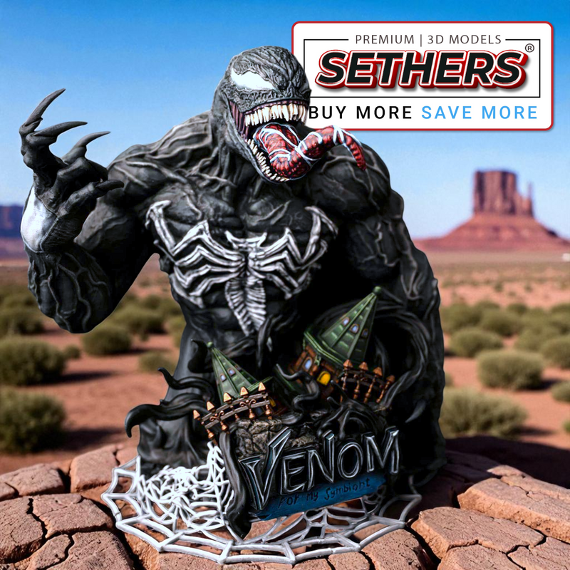Venom Bust | Marvel Comics | Best 3D Printing Model Files