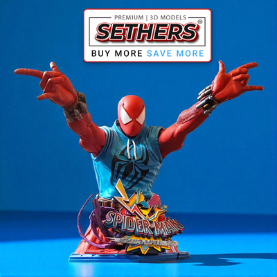 Scarlet Spider-Man Bust | Marvel Comics | Best 3D Printing Model Files