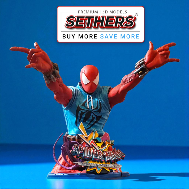 Scarlet Spider-Man Bust | Marvel Comics | Best 3D Printing Model Files