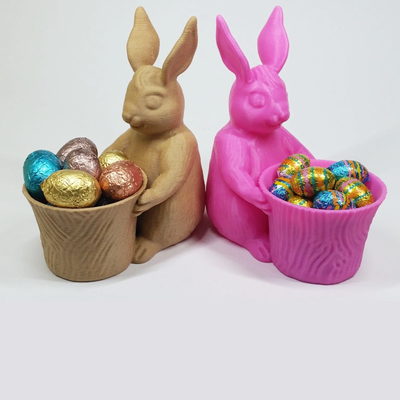Easter Bunny Basket Planter | 3D Printer Model Files