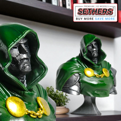 Doctor Doom Bust | Marvel Comics Fantastic 4 | 3D Printer Model Files | Highest Quality 3D Printing Models of Stan Lee Iron Man Spider-Man Hulk  3D Models 