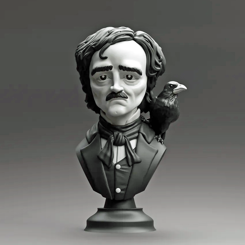 Edgar Allan Poe Statue | 3D Printer Model Files