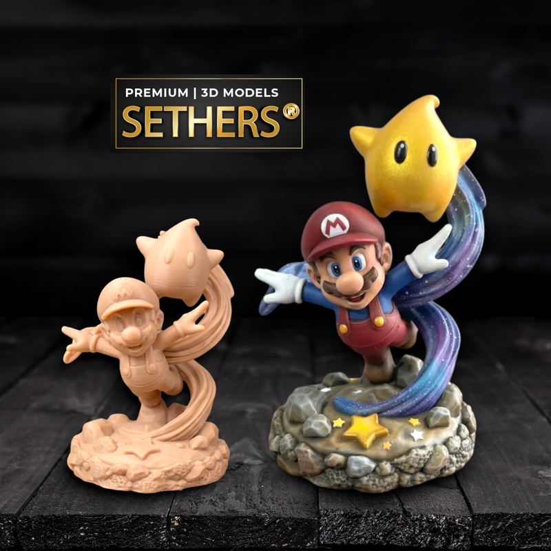 Super Mario Galaxy & Luma Diorama | 3D Printing Models