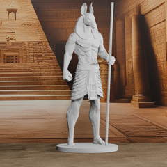 Egyptian Anubis low-poly Statue | 3D Printer Model Files