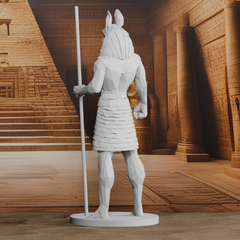 Egyptian Anubis low-poly Statue | 3D Printer Model Files