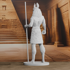 Egyptian Anubis low-poly Statue | 3D Printer Model Files