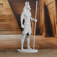 Egyptian Anubis low-poly Statue | 3D Printer Model Files