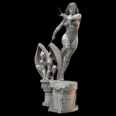 Elektra with Gargoyle | Jennifer Garner | 3D Printer Model Files