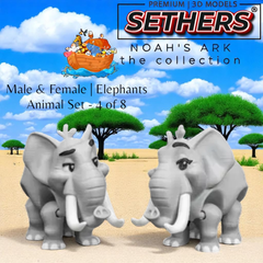 Noah's Ark | Complete Set | Bible Play Set | 3D Printing Models
Includes all Animal Sets and Noah and Ark Boat with storage inside.
