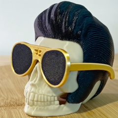 Elvis Presley Skull Statue | 3D Printer Model Files