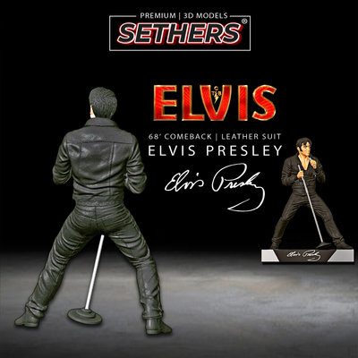 Elvis Presley v2 | 68 Comeback | Leather Suit | 3D Printer Model Files