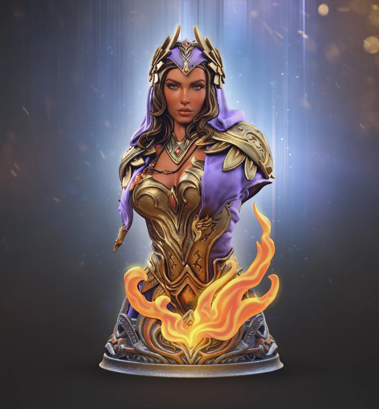 Enchantress bust | 3D Printer Model Files