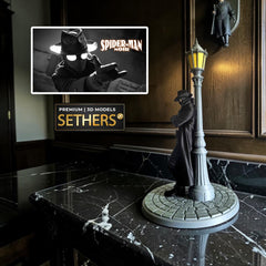 Spider-Noir Street Lamp Diorama | Marvel Spider-man | 3D Printing Models