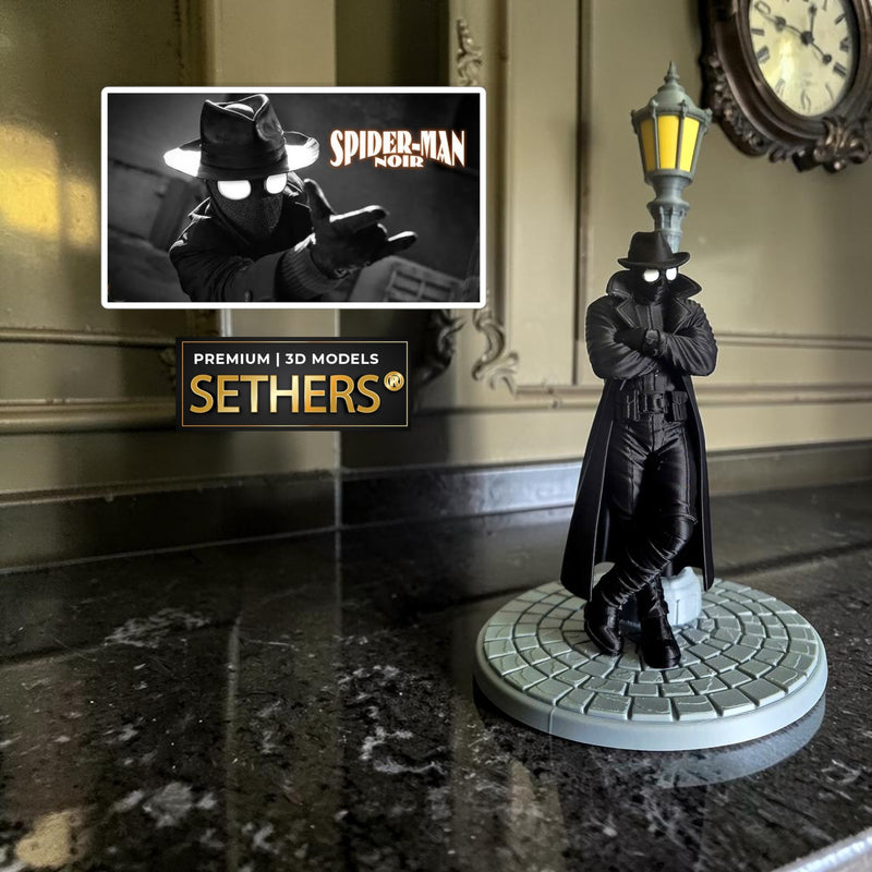 Spider-Noir Street Lamp Diorama | Marvel Spider-man | 3D Printing Models