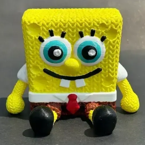 Sponge Bob | Crochet Knitted | 3D Printer Model Files