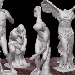 Famous Statues Set Figures | 3D Printer Model Files