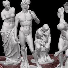 Famous Statues Set Figures | 3D Printer Model Files