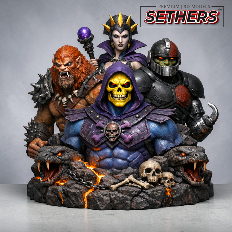Skeletor Villains Diorama | He-Man Masters of the Universe | 3D Printing Models