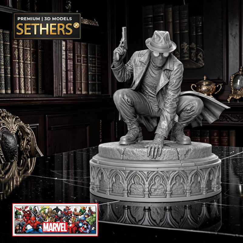 Spider-man Noir Sculpture v2 | Marvel Comics | 3D Printing Model Files