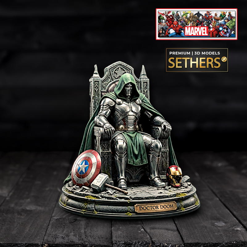 Dr Doom Doomsday Diorama Marvel 3D Printer Models