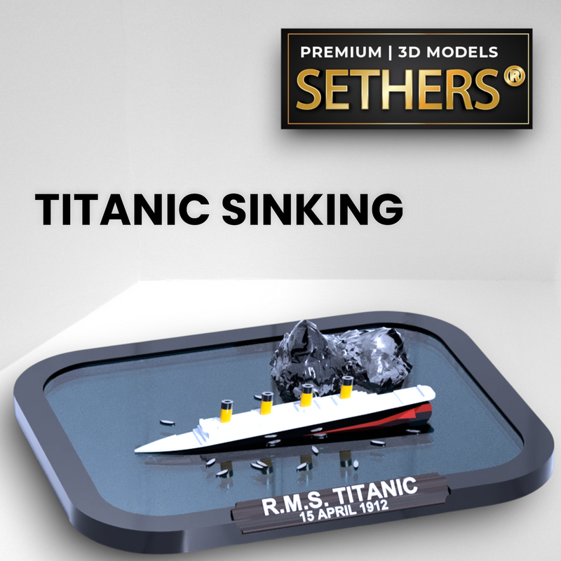 R.M.S. Titanic Sinking Framed Diorama | 3D Printing Models