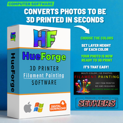 HueForge Software v8.1 | 3D Filament Painting | Convert Photos Images to 3D Prints computer software. 