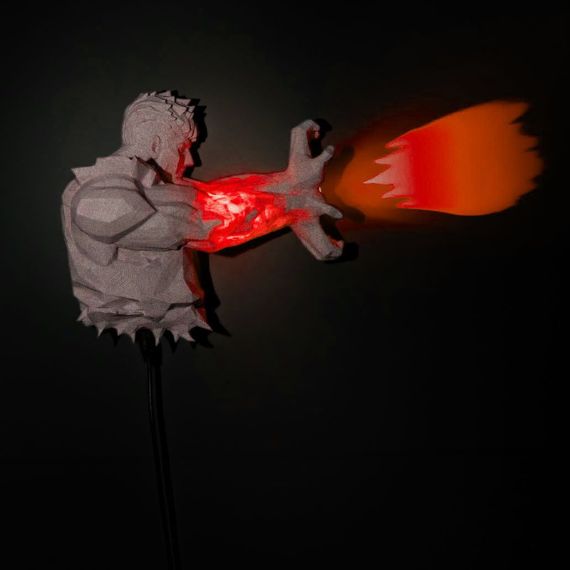 Fist of Surge Wall Night Light | 3D Printer Model Files