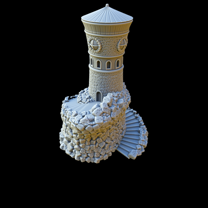 Forbidden Watchtower Night Light Lamp  | 3D Printer Model Files