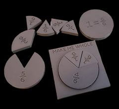 Fractions for kids | Educational | 3D Printer Model Files