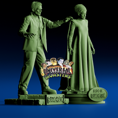 Frankenstein and His Bride | 2 Model Set | 3D Printer Model Files