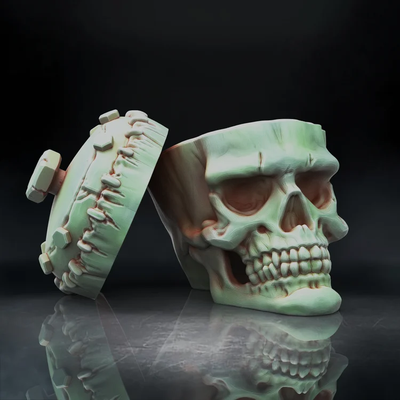 Frankenstein Monster skull bowl | 3D Printer Model Files