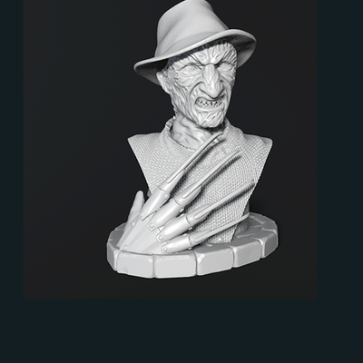 Freddy Krueger Nightmare on Elm Street Bust | 3D Printer Model Files
